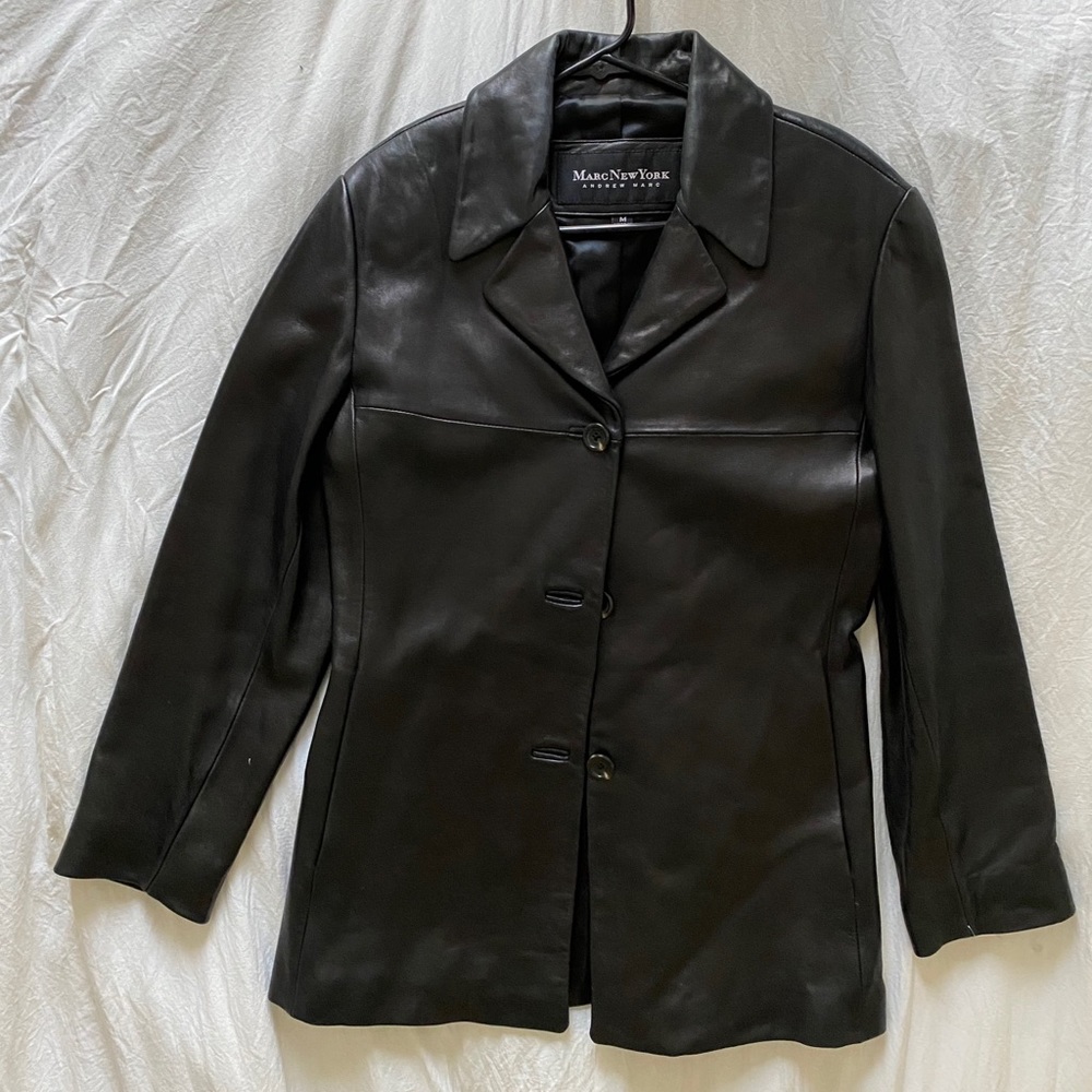 Leather blazers are in!!